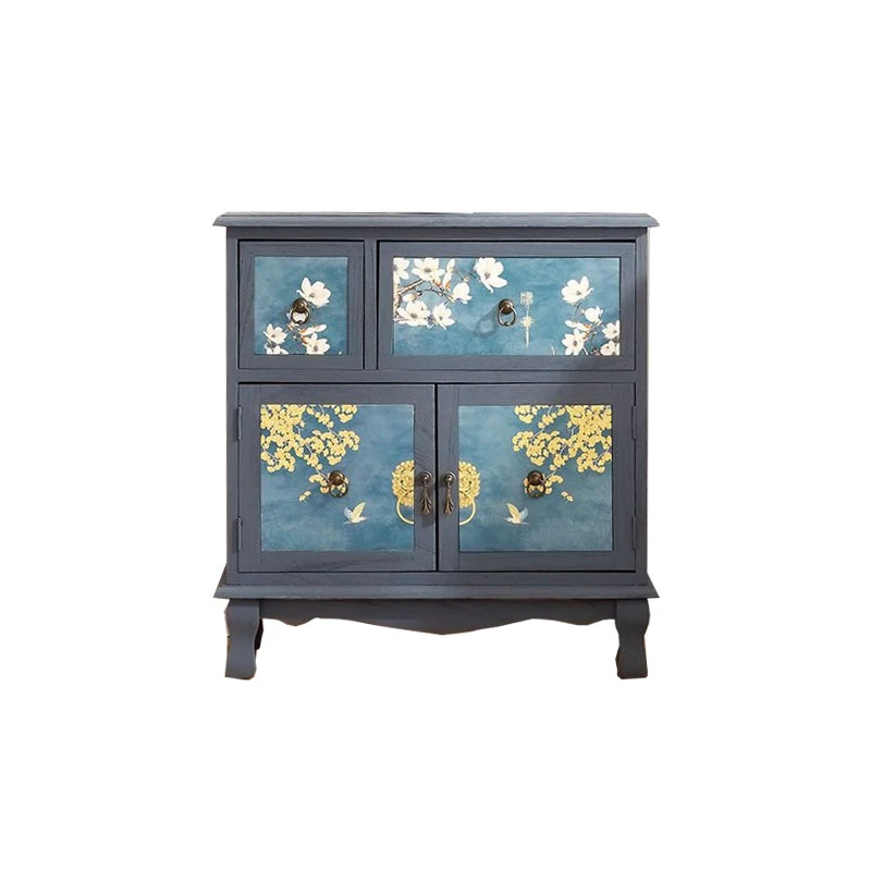 11.8" D Solid Wood Storage Chest Traditional Combo Dresser with Drawers and Doors