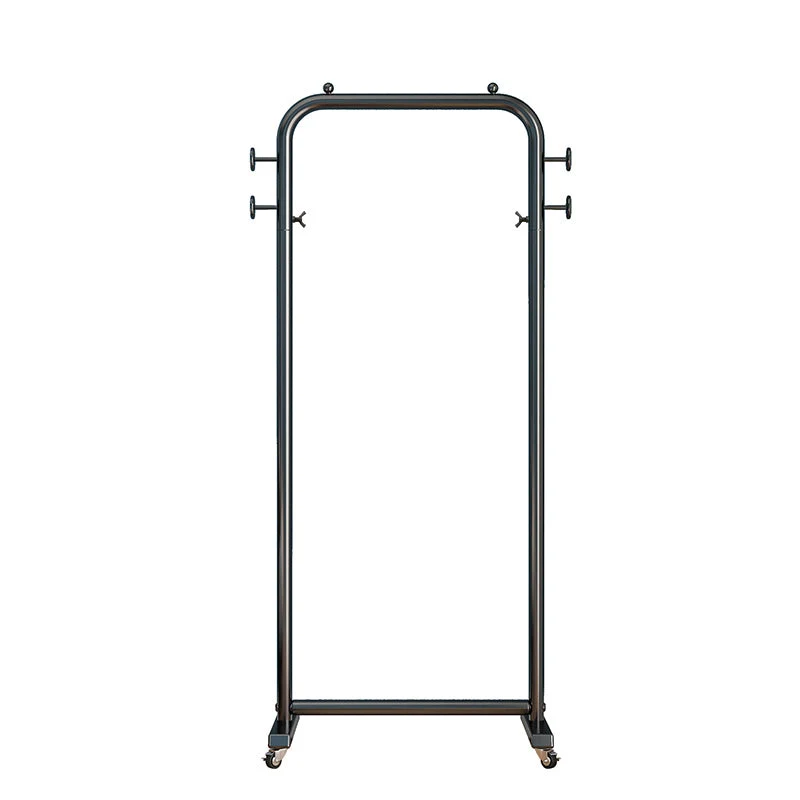 Industrial Minimalist Style Coat Rack Metallic Free Standing Trestle Base Coat Rack