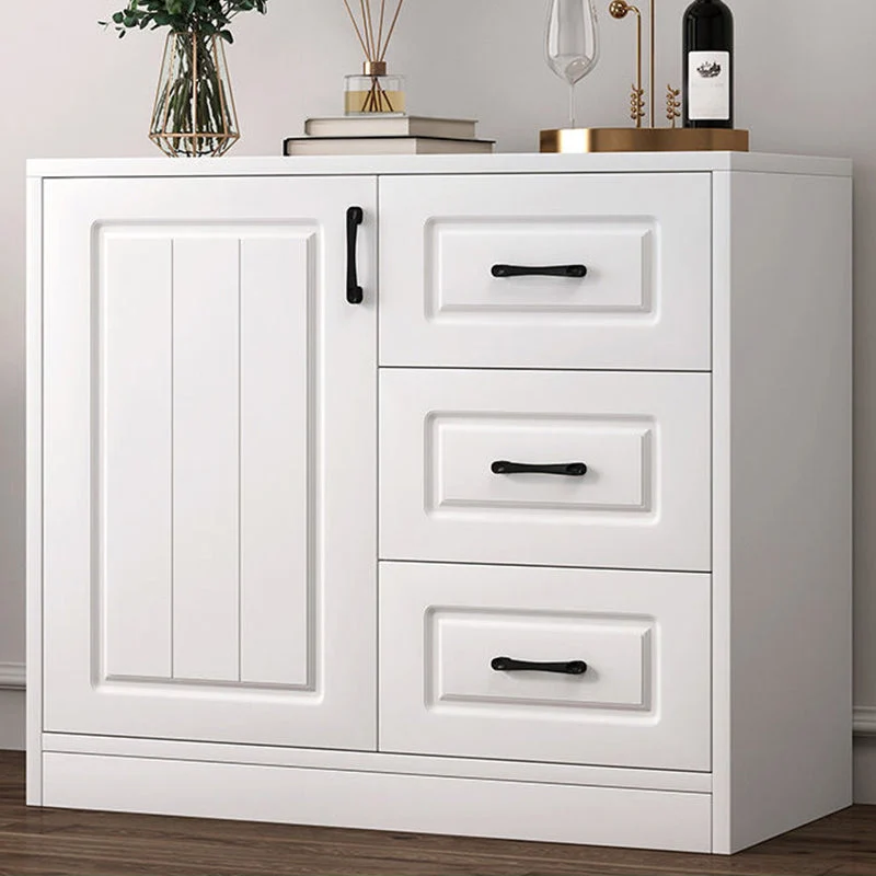 Modern Style Combo Dresser Bedroom Wooden Storage Chest Dresser with Drawers and Doors