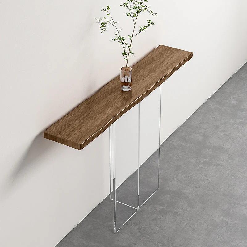 Rectangle Acrylic Console Table 11.8" W Contemporary End Table