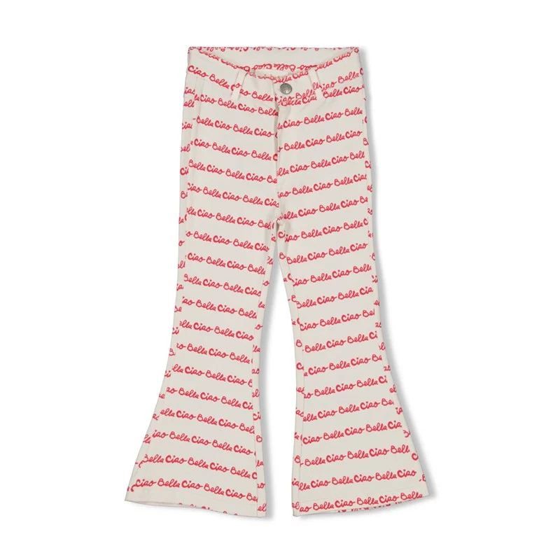 Jubel-Hose mit Schlag AOP - Ciao Bella-Natur