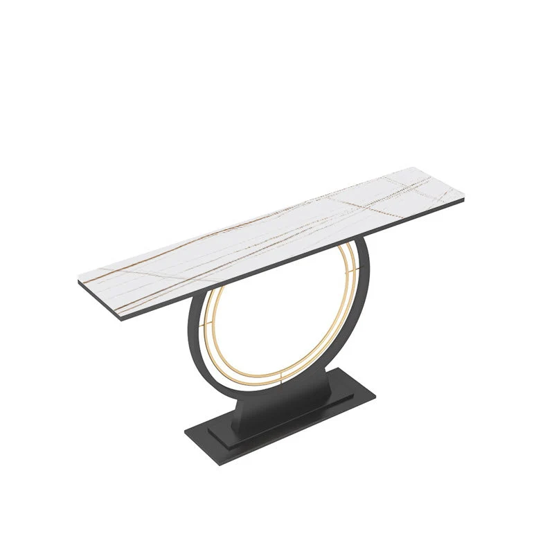 11.8" W Slate Console Scratch Resistant Contemporary Sofa Console Table
