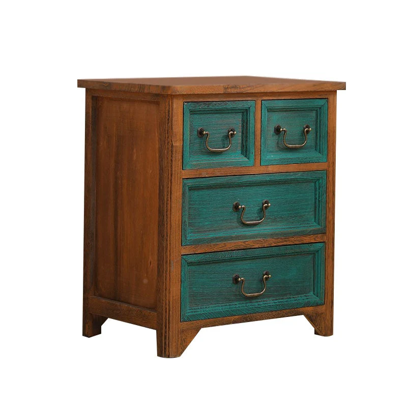 Traditional Solid Wood Lingerie Chest Vertical Storage Chest with Drawers ,19.5" L X 14" W