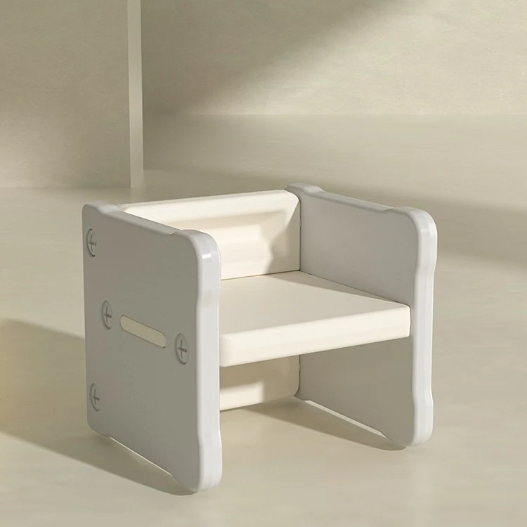 Contemporary Nordic Rectangular Hollow PE Kids Desk & Chair Set For Home Office