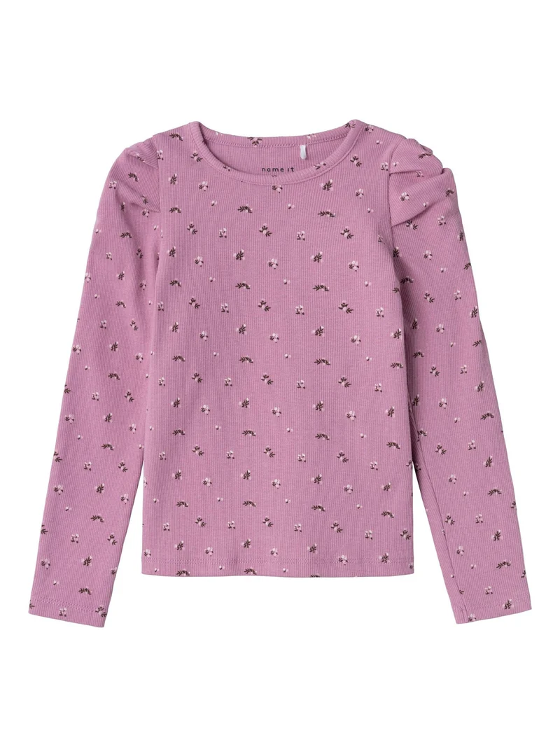 SLIM FIT OBERTEIL MIT LANGEN Mauve Orchid