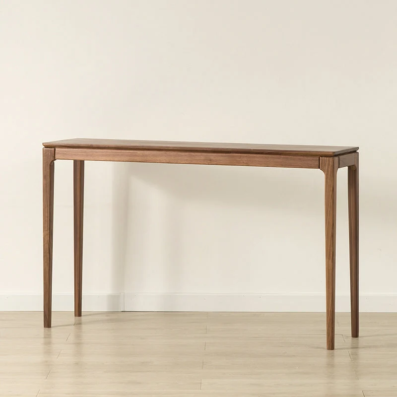 Solid Wood Mid-Century ModernTable in Brone Console Table 30"H