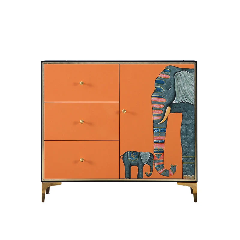 Horizontal Glam Double Chest Soft-Close Drawers Storage Chest