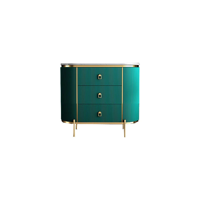Vertical Glam Storage Chest Marble Top Lingerie Chest with Drawers