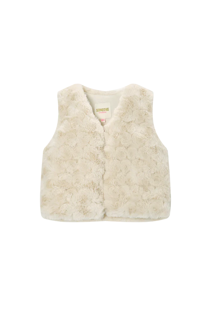 Someone_GILET NO SLEEVES_DARK ECRU