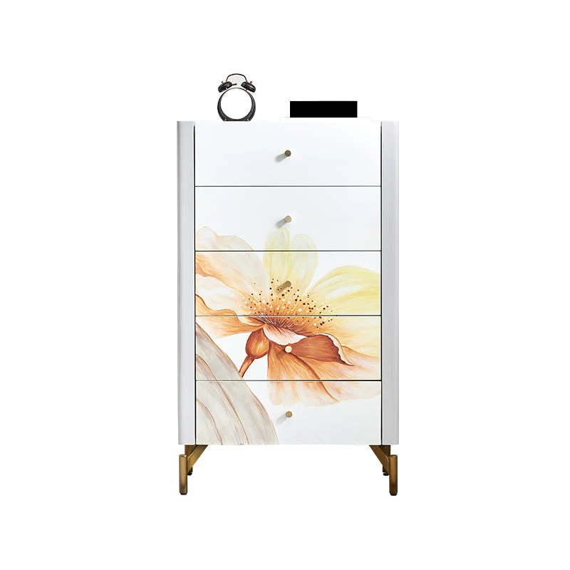 Classic Glam Storage Chest Solid Wood Storage Chest Dresser for Bedroom