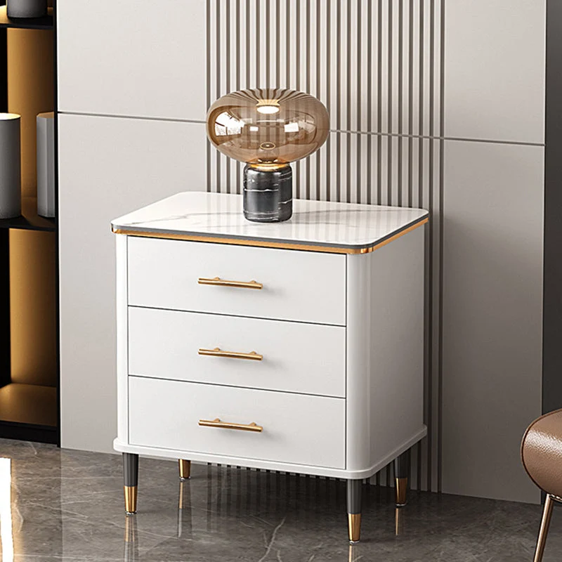 Classic Glam Lingerie Chest Vertical Marble Storage Chest with Drawers for Bedroom