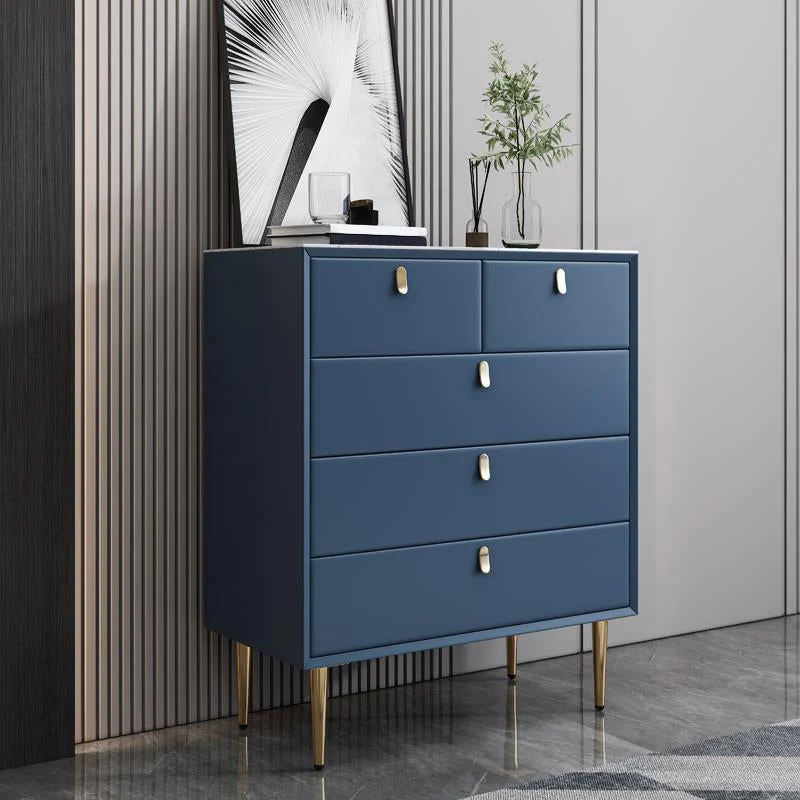 Classic Glam Storage Chest Stone Dresser with 5/6/7 Drawers , 15.6 Inch Width