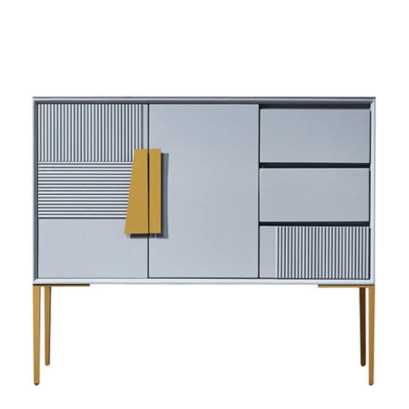 Classic Glam Combo Dresser Horizontal Stone Storage Chest for Bedroom