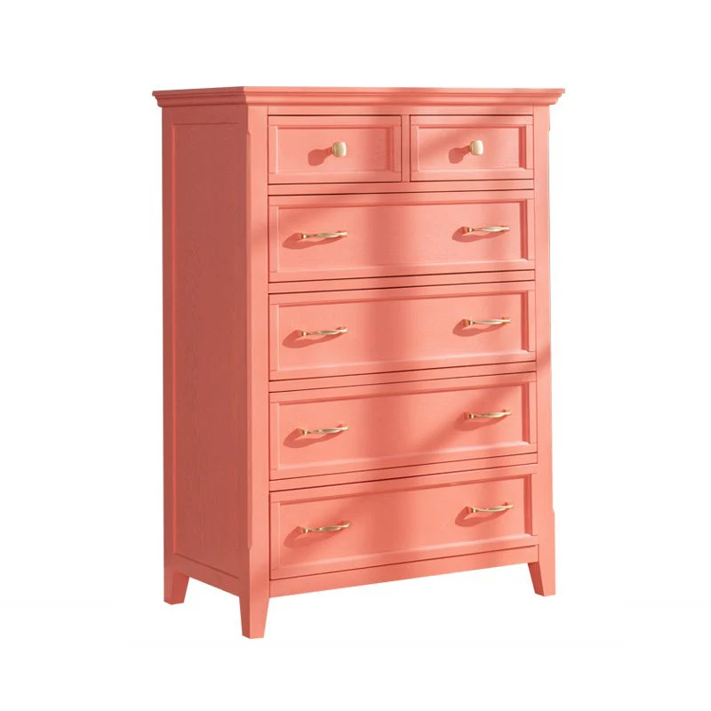 Rubber Wood Glam Dresser Horizontal Storage Chest without Mirror