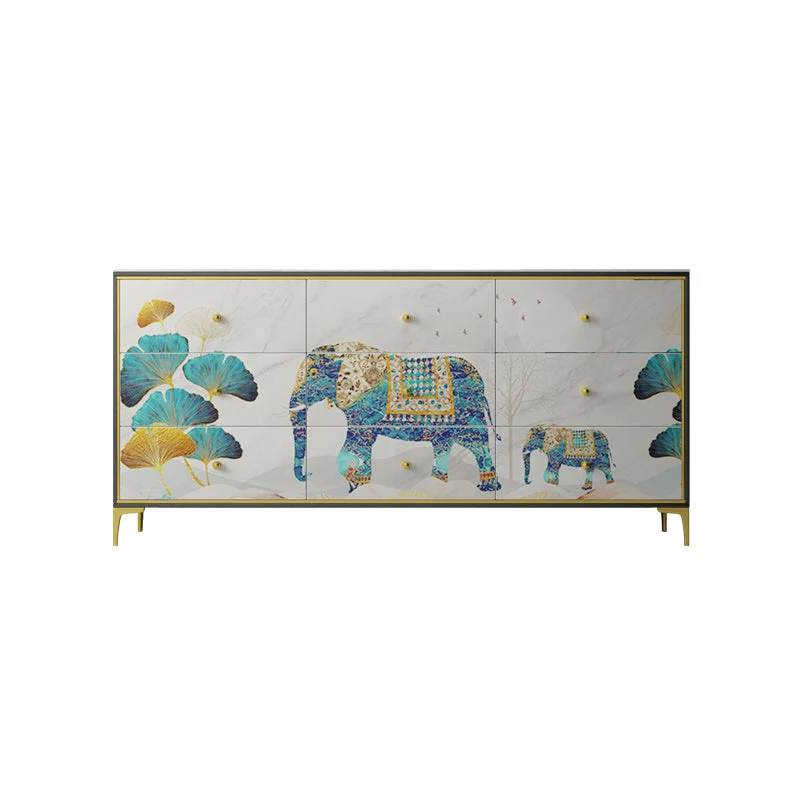 Classic Glam Dresser Manufactured Wood Storage Chest Dresser