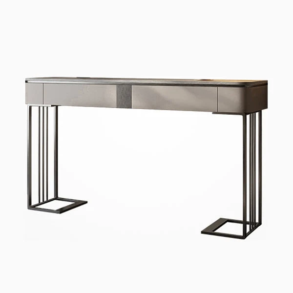 Contemporary Console Accent Table Antique Finish Console Sofa Table with Drawers