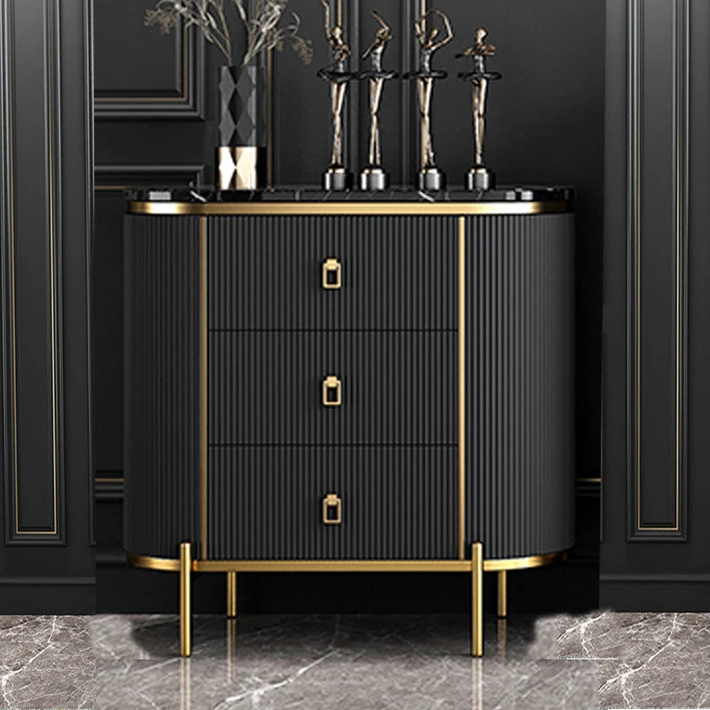 Modern Lingerie Chest Marble Vertical Storage Chest Dresser for Bedroom