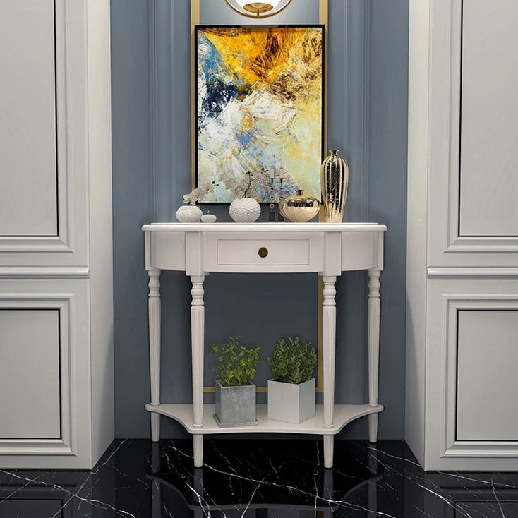 Mid-Century Modern Console Table Wooden Accent Table for Hall