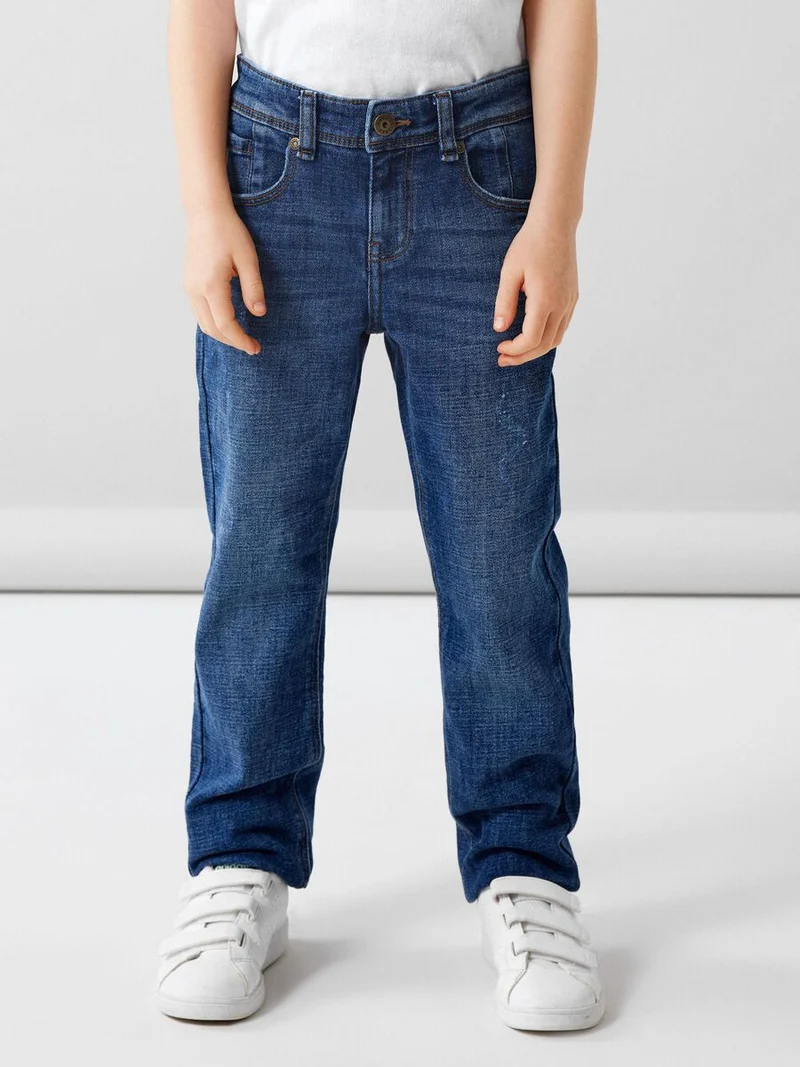 NKMRYAN STRAIGHT JEANS 2520-EL NOOS - Dark Blue Denim