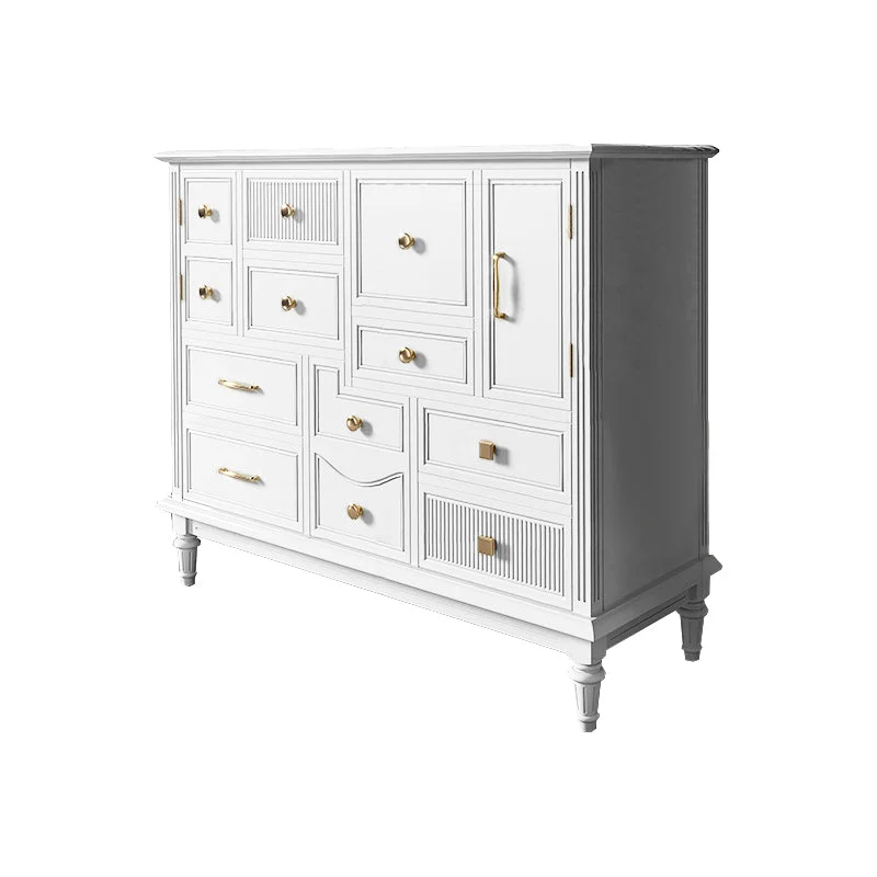 Traditional Storage Chest Solid Wood Dresser with Drawers , 14.04 Inch Width