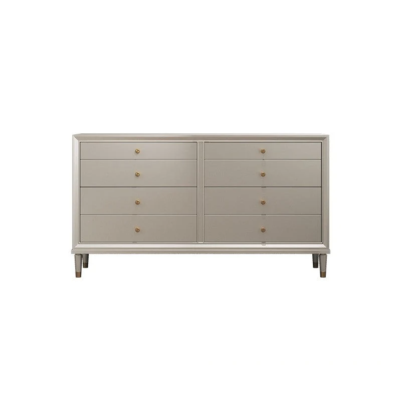 Modernism Accent Table Nightstand Storage Drawer Bed Nightstand with 8/9 Drawers for Home