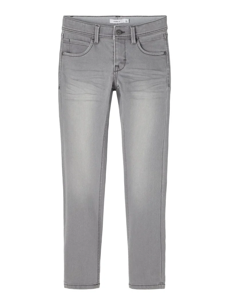 NKMSILAS XSLIM JEANS 2002-TX NOOS - Medium Grey Denim