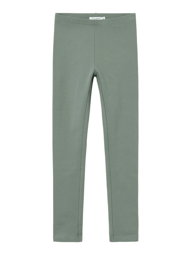 Name it-NKFDAVINA SOLID SWE LEGGING BRU N NOOS-Lily Pad