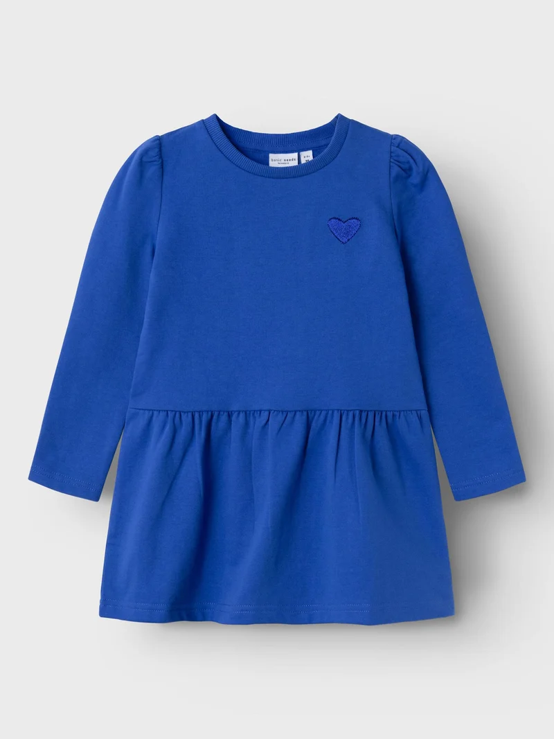 name it-NMFVILUNA LS SWE DRESS BRU O1-Dazzling Blue