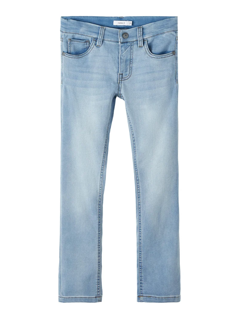 name it - NKMTHEO XSLIM SWE JEANS 3113-TH NOOS - Light Blue Denim