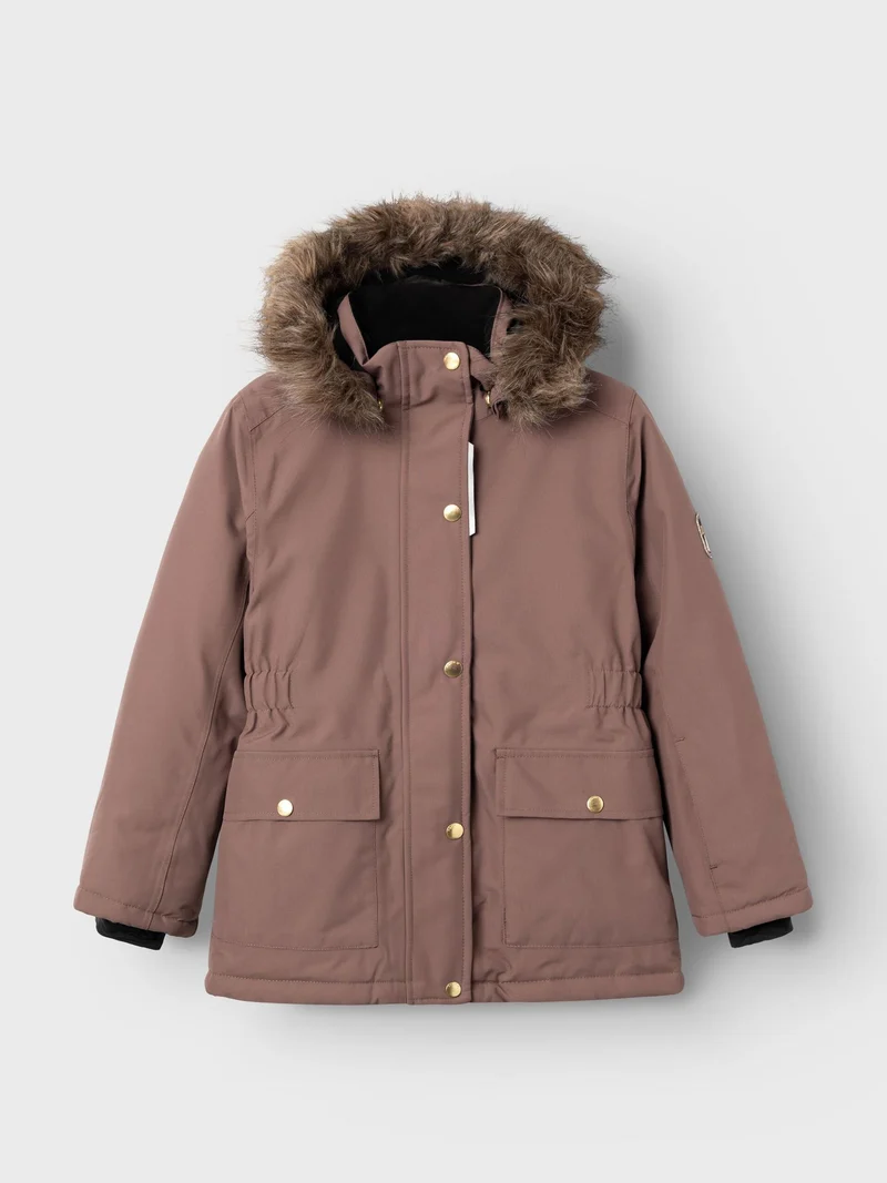 name it - NKFSNOW10 JACKET SOLID 1FO - Peppercorn