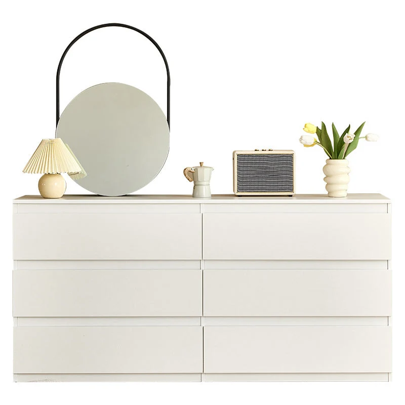 Modernism Storage Double Dresser Wood Dresser with 3/4/5/6/8 Drawers for Bedroom