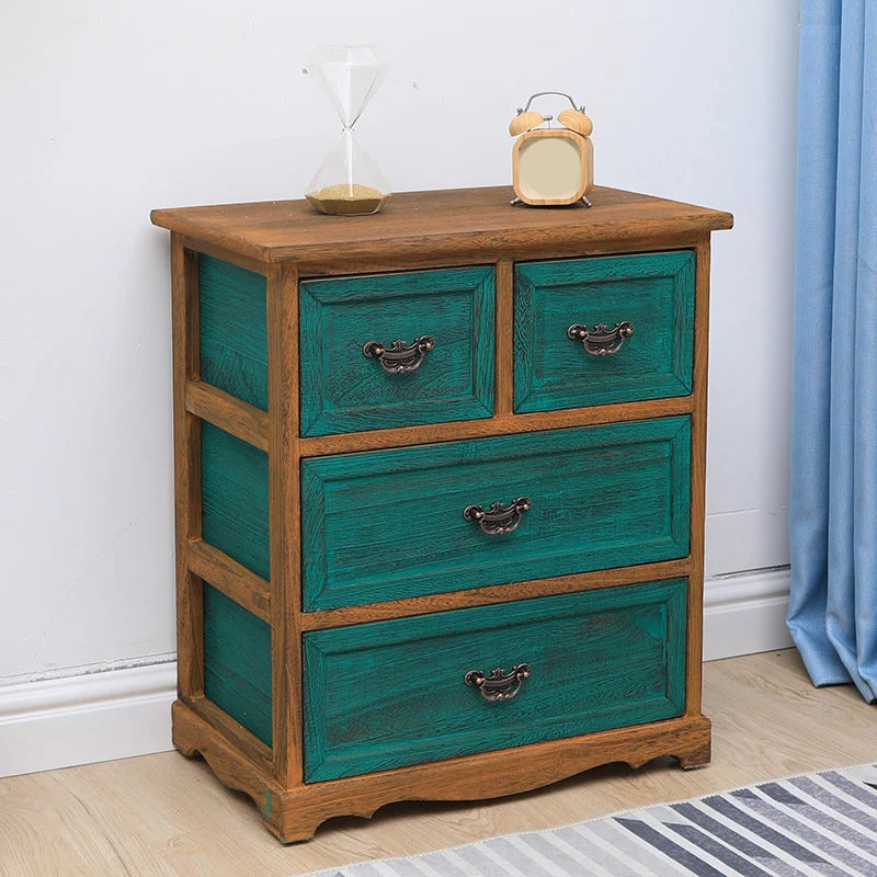 Coastal Storage Chest Dresser Solid Wood Storage Chest , 13.65 Inch Width