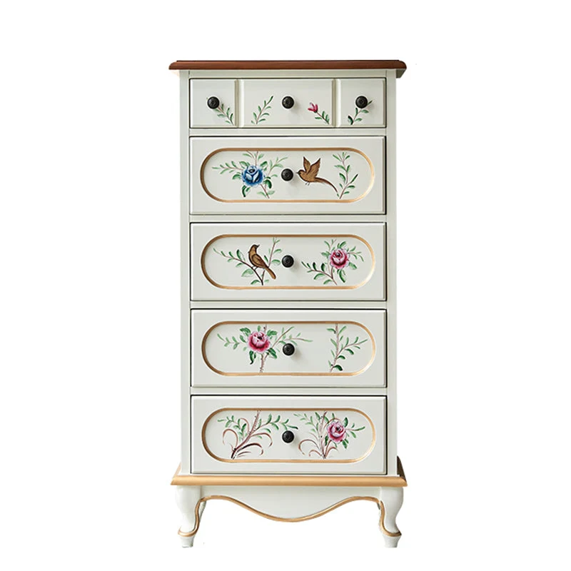 American Traditional Storage Chest Dresser Wooden Dresser with Drawers