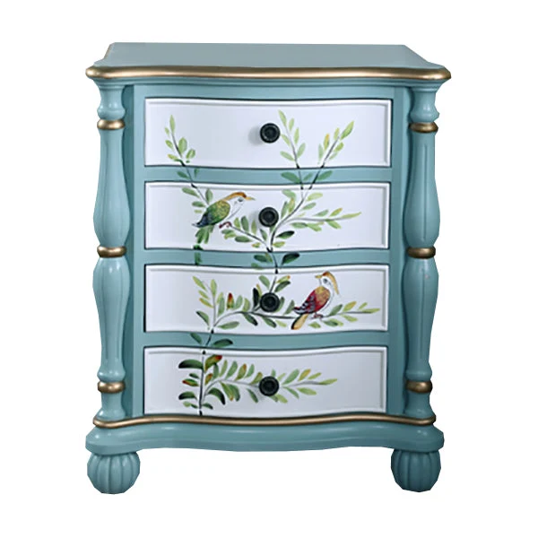 Traditional Storage Chest Solid Wood Dresser with 6/4/5 Drawers