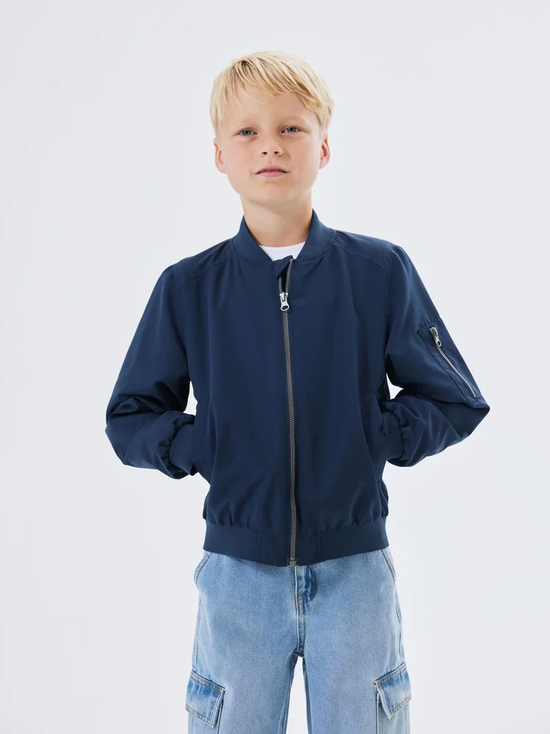NKNMONSTER BOMBER JACKET NOOS Navy Blazer ZIPPER POCKET
