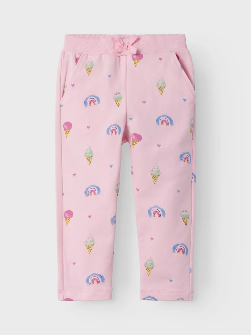 Name it-NMFFRANSIA LIGHT SWEAT PANT UNB-Parfait Pink
