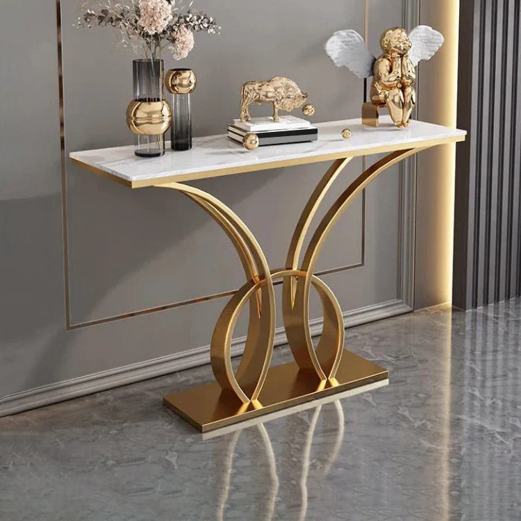 16 inch Wide Accent Table Rectangle Shape Console Table for Hall