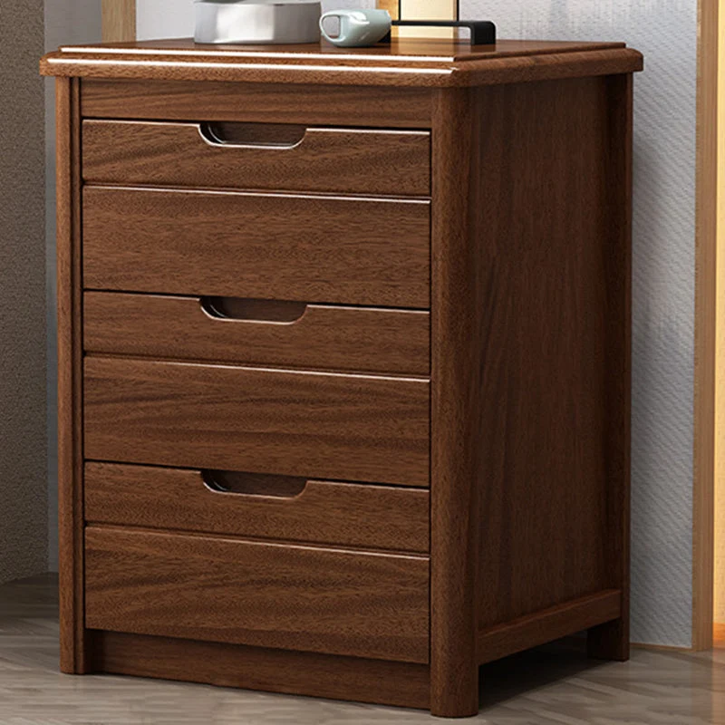 Vertical Chest Bedroom Solid Wood 16" W Storage Chest with Drawers