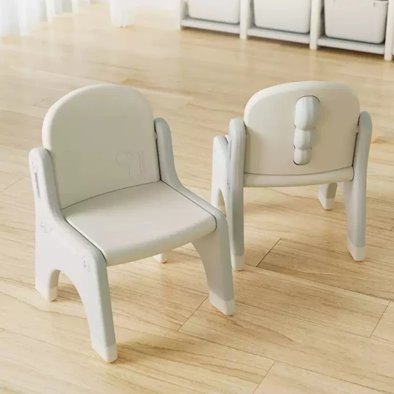 Modern Minimalist Curved Polyethylene Kids' Chair Backrest For Living Room