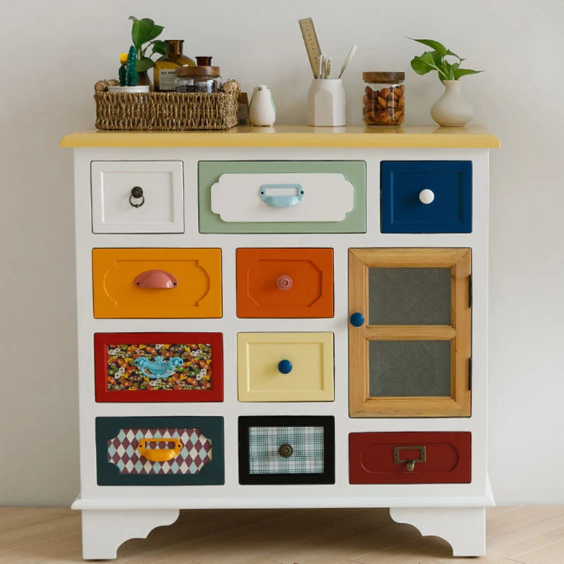 Coastal Style Dresser Manufactured Wood Storage Chest Dresser for Bedroom