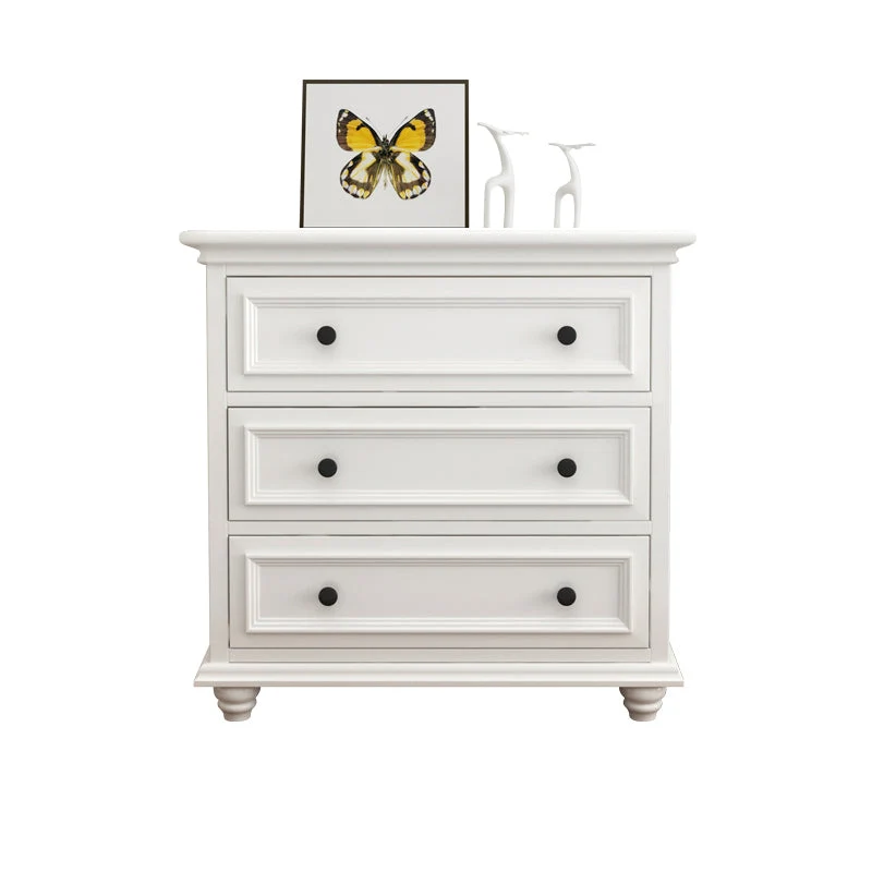 Contemporary Horizontal Double Dresser Birch Wood Storage Dresser for Room