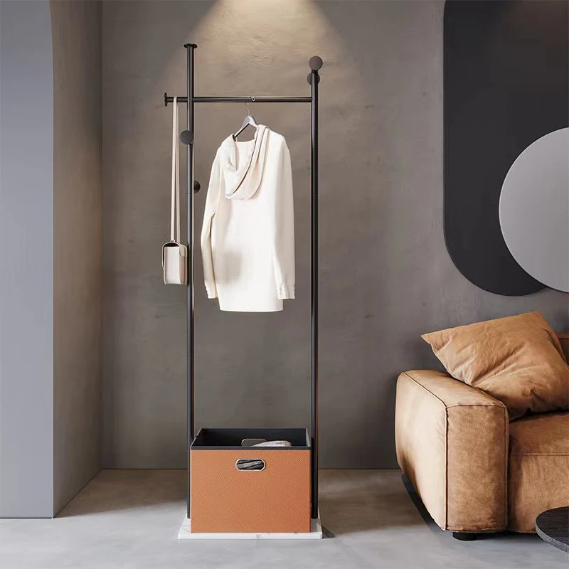 Gorgeous Coat Rack Storage Basket Metal Coat Rack for Living Room