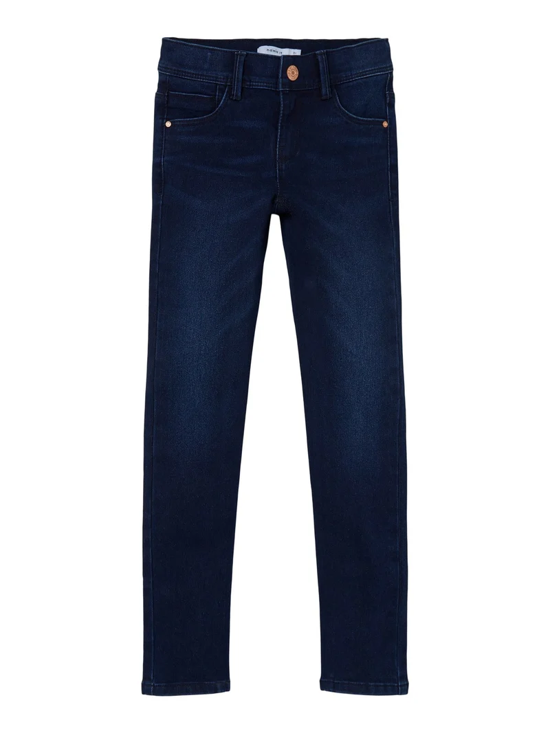 name it - NKFPOLLY DNMTAX PANT NOOS - Dark Blue Denim