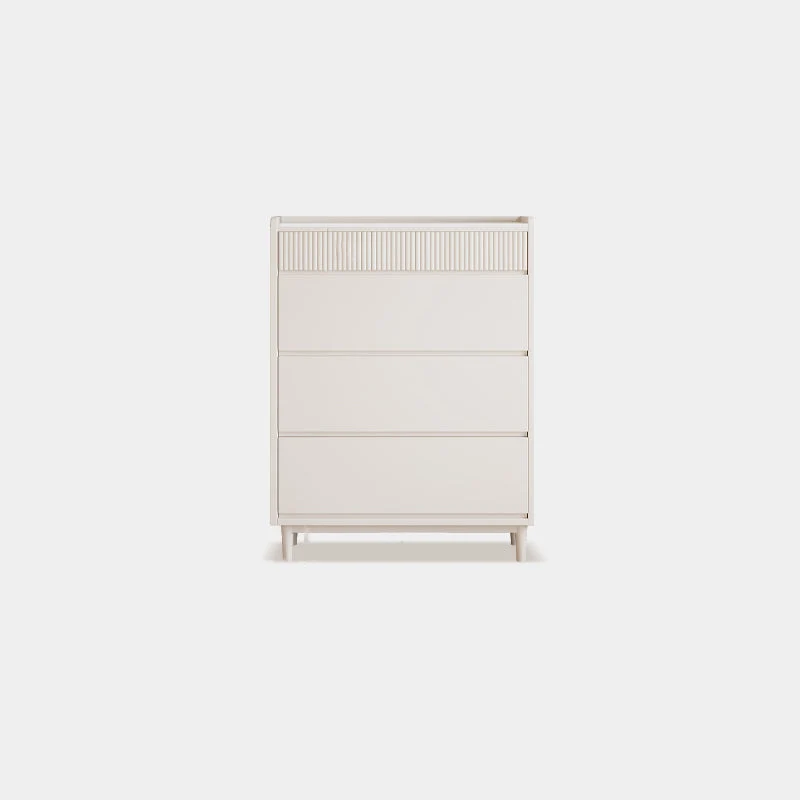 Contemporary Dresser White Storage Chest Dresser with Drawers