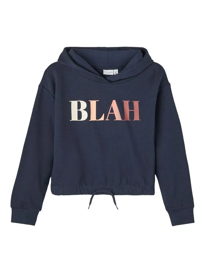 NKFVIALA LS SHORT BOXY SWEAT BRU N