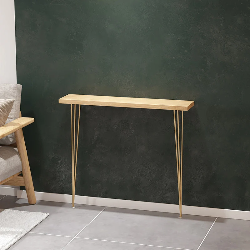 Rectangle Shape Contemporary Console Table Natural Console Sofa Table
