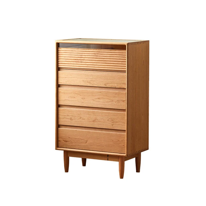 Contemporary Horizontal Double Dresser Wooden Storage Chest Dresser for Bedroom