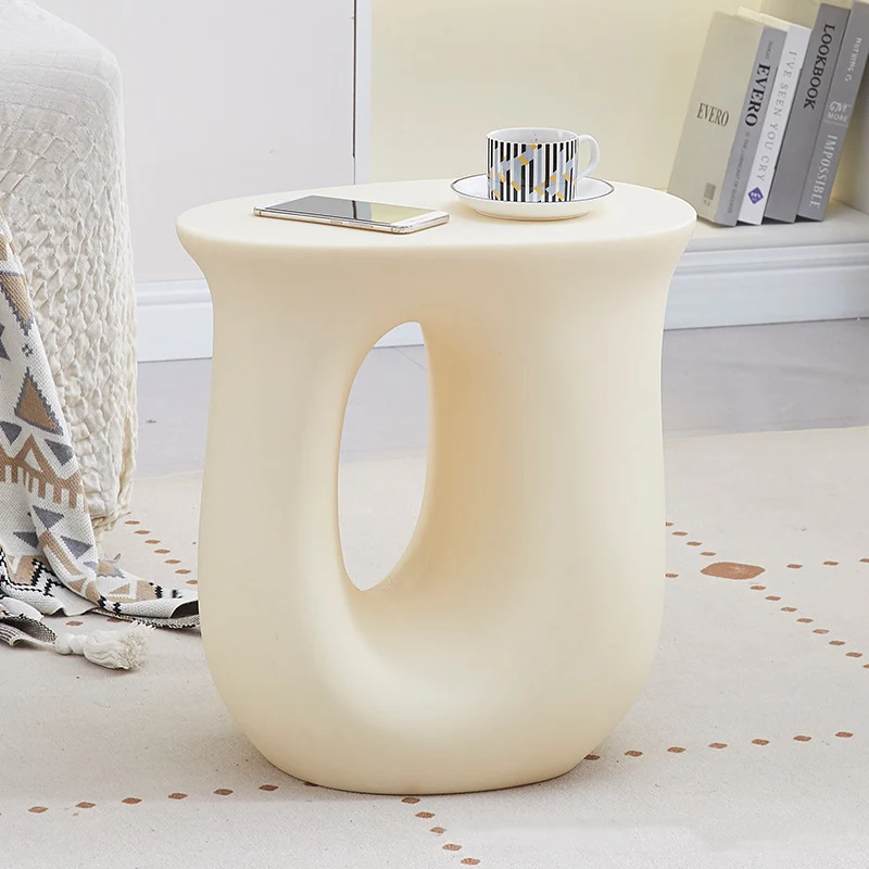 Modern Minimalist Ellipse PE Plastic Coffee Table For Living Room