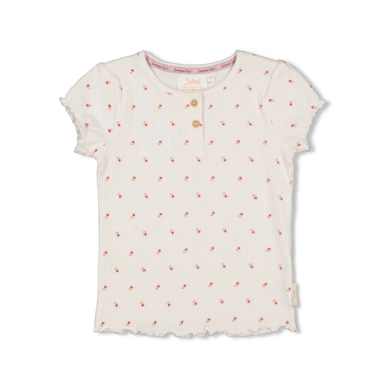 Jubel-T-Shirt AOP - Sunny Side Up-Natur