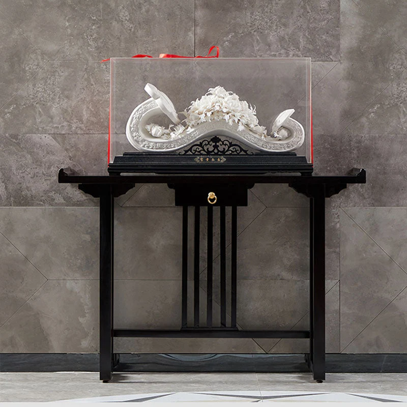Rectangle Contemporary Console Table Dark Brown Wood Console Sofa Table